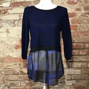 Elie Tahari Sweater Blouse Top